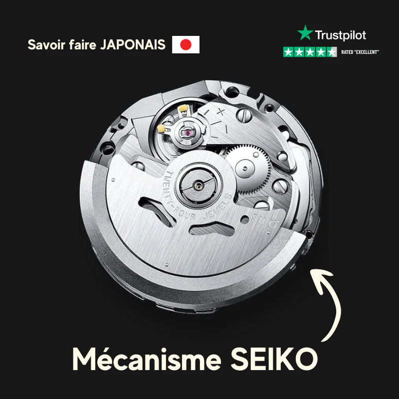 Seiko Mod Datejust -  41mm - Noir