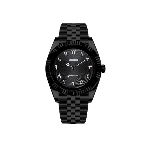 Seiko Mod Datejust - Chiffres arabe 41mm - Full black