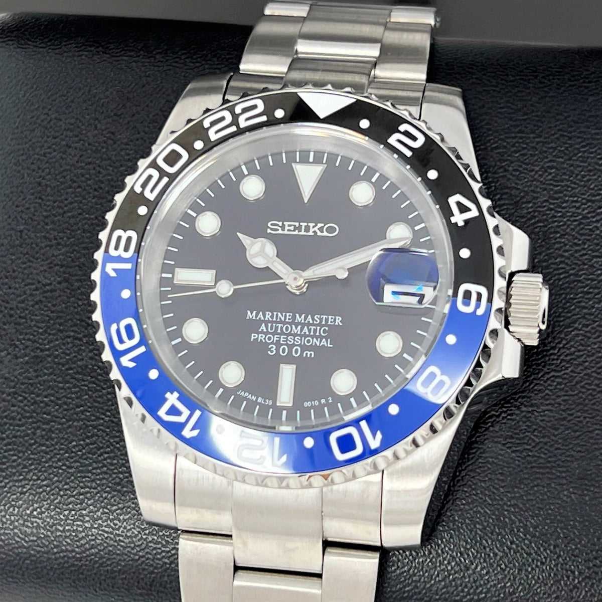 Seiko Mod GMT-Master 2 - Batman 41mm - Jubilee