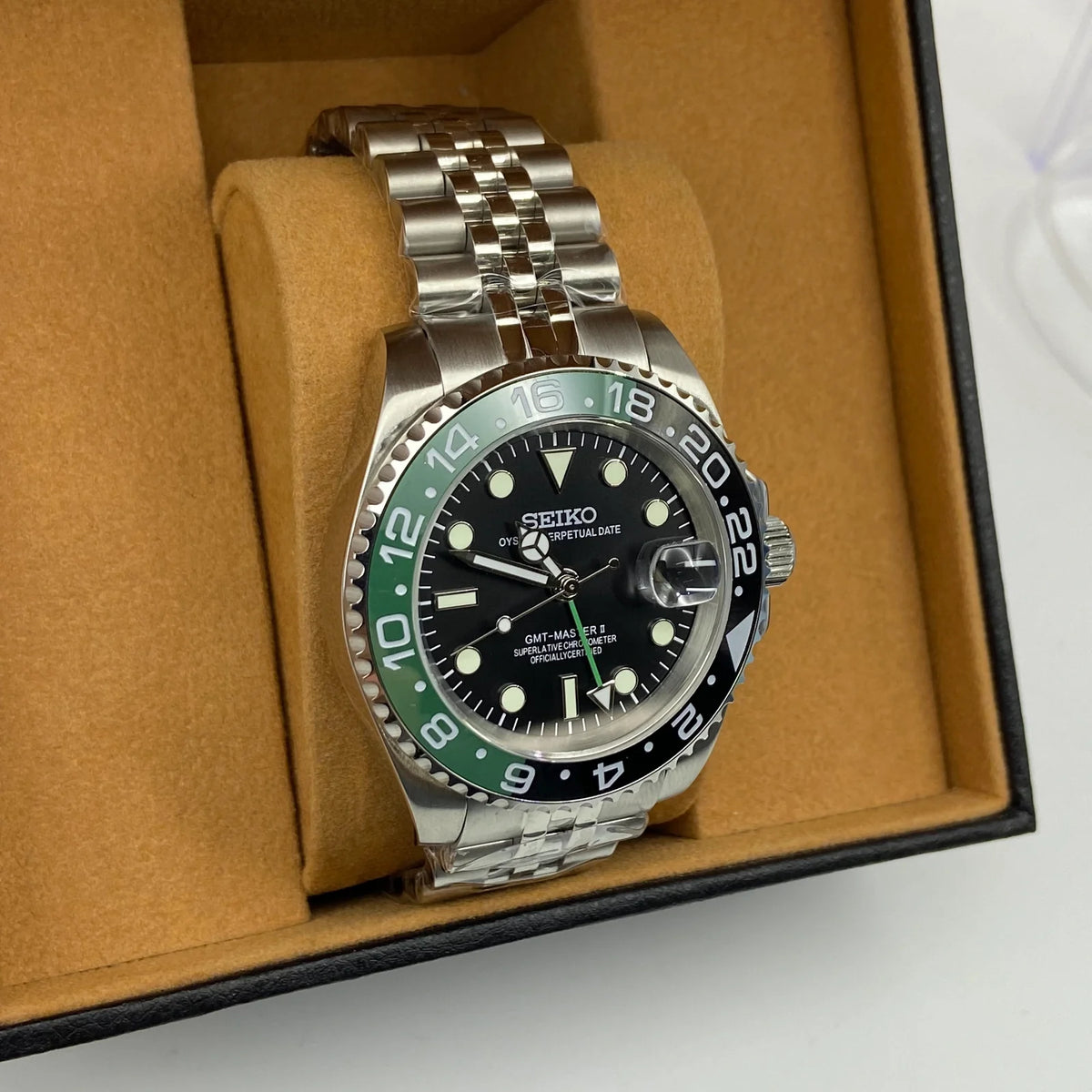 Seiko Mod GMT-Master 2 - Sprite 41mm - Oyster