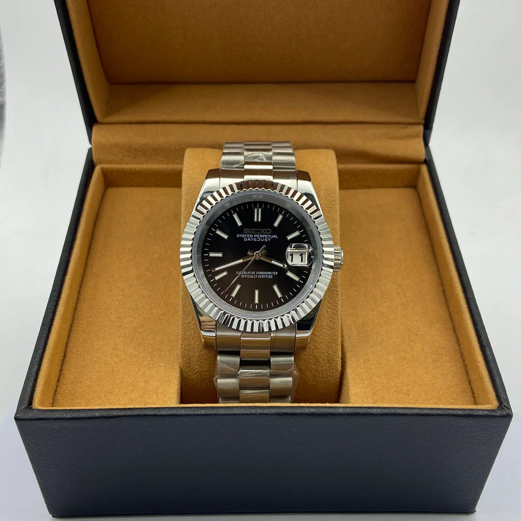 Seiko Mod Datejust -  41mm - Noir