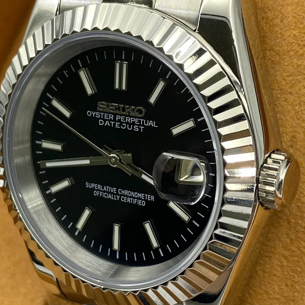 Seiko Mod Datejust -  41mm - Noir