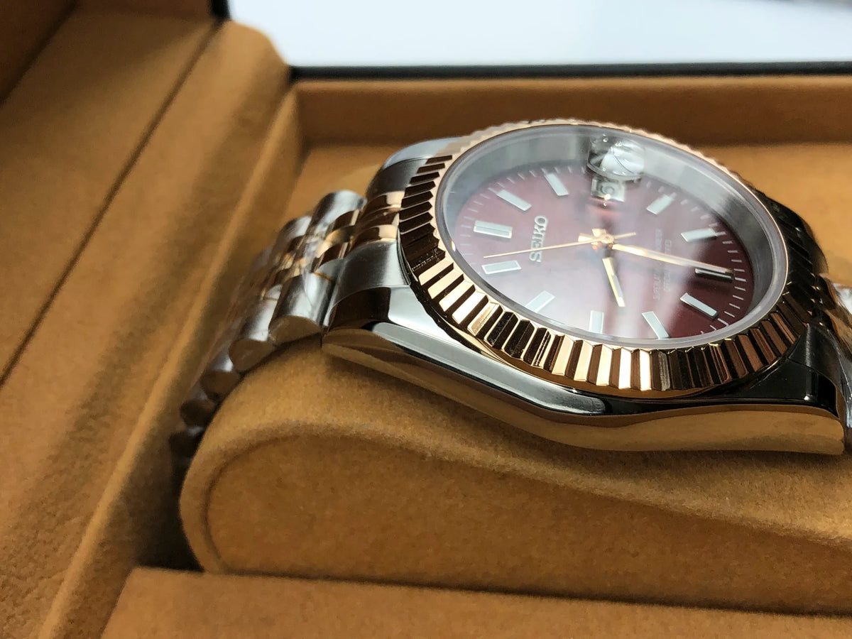 Seiko Mod Datejust - 41mm - Or rose