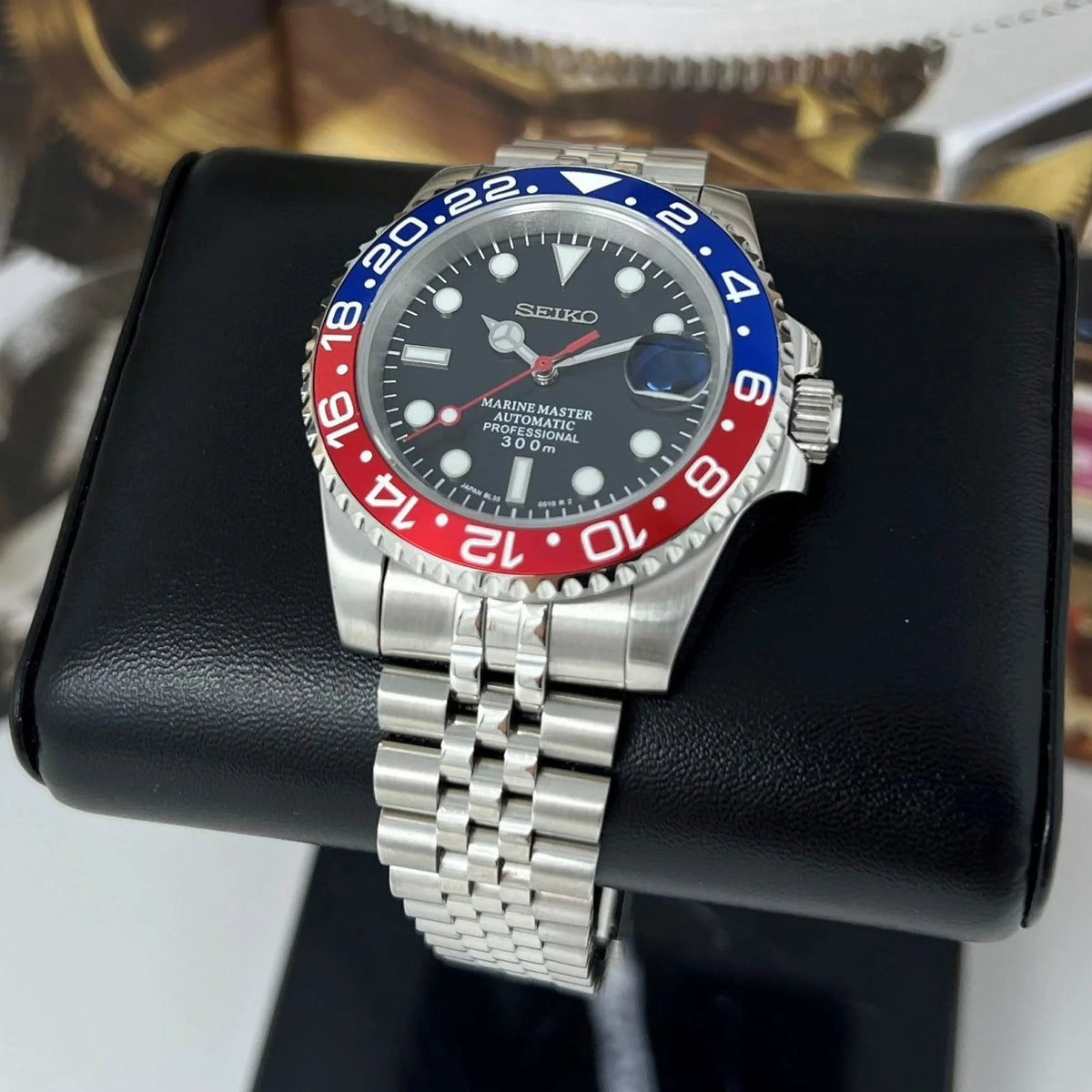 Seiko Mod GMT-Master 2 - Pepsi 41mm - Jubilee