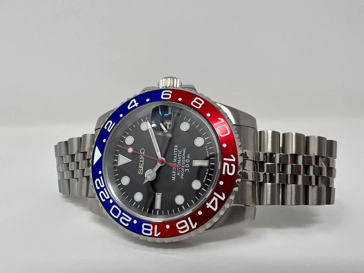 Seiko Mod GMT-Master 2 - Pepsi 41mm - Jubilee