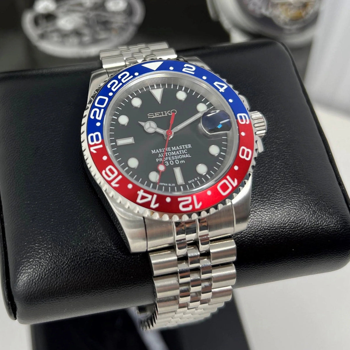 Seiko Mod GMT-Master 2 - Pepsi 41mm - Jubilee
